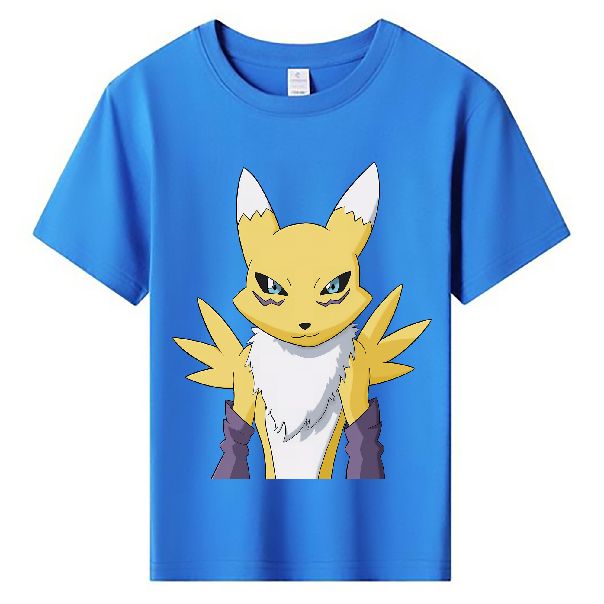 （画像用） Digimon デジタルモンスター/デジモン 綿100％キッズTシャツ（フロントプリント）